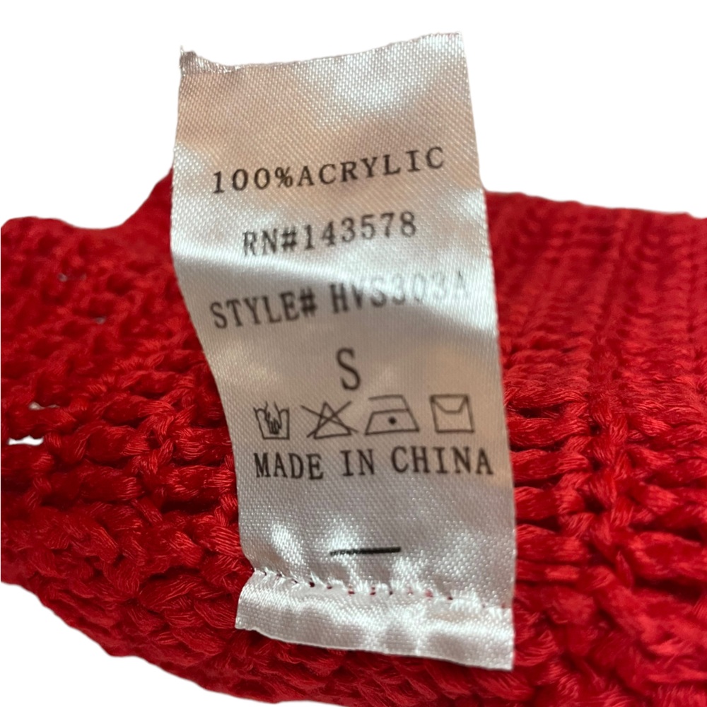 Hot & Delicious Rainbow Crochet Halter Top Size Small EUC - Picture 5 of 6